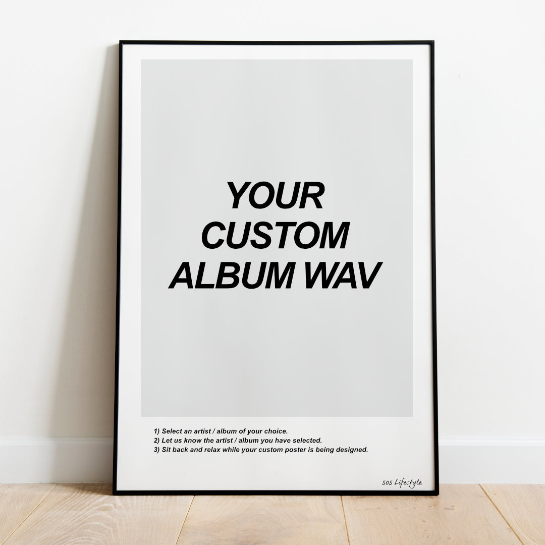 Custom Album Wav Poster